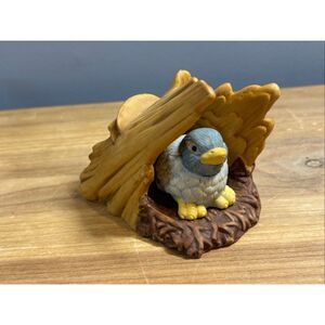 Woodland Surprises bluebird figurine by Jacqueline B. Smith Franklin Porcelain